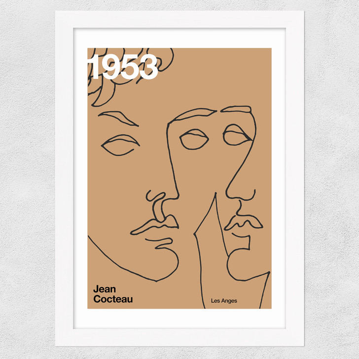 1953 Cocteau Wide White Frame