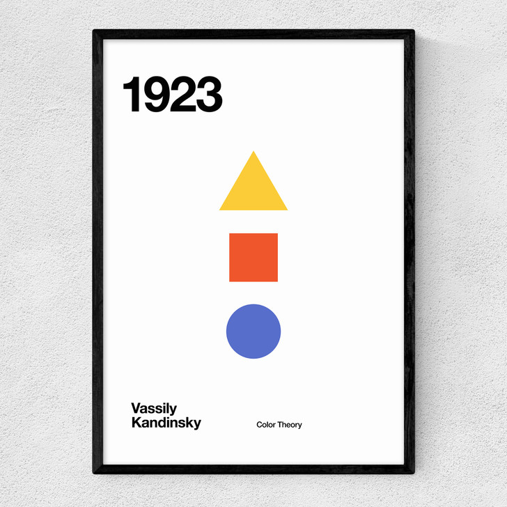 1923 Kandinsky Narrow Black Frame