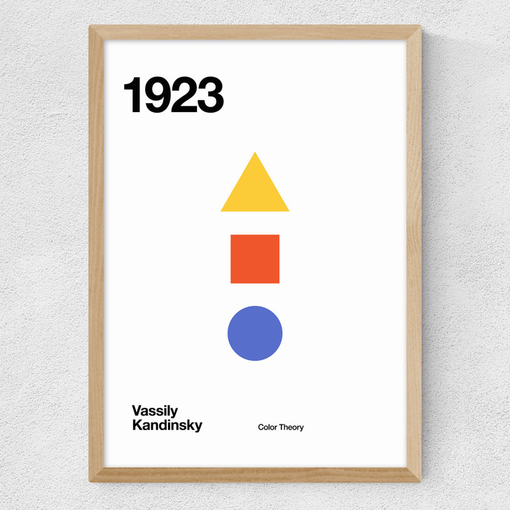 1923 Kandinsky Medium Oak Frame