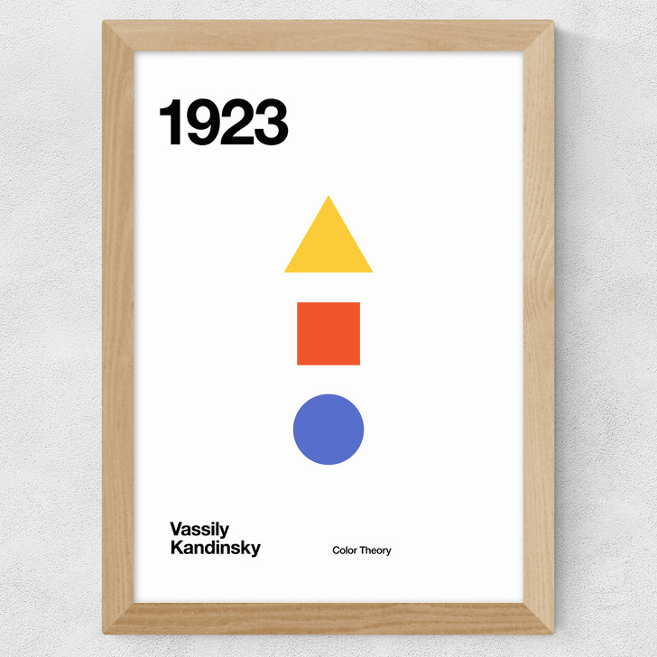 1923 Kandinsky Wide Oak Frame