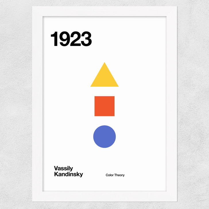1923 Kandinsky Wide White Frame