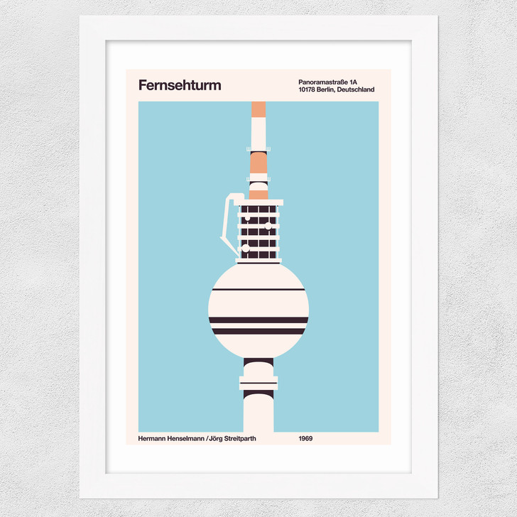 Fernsehturm Berlin Wide White Frame