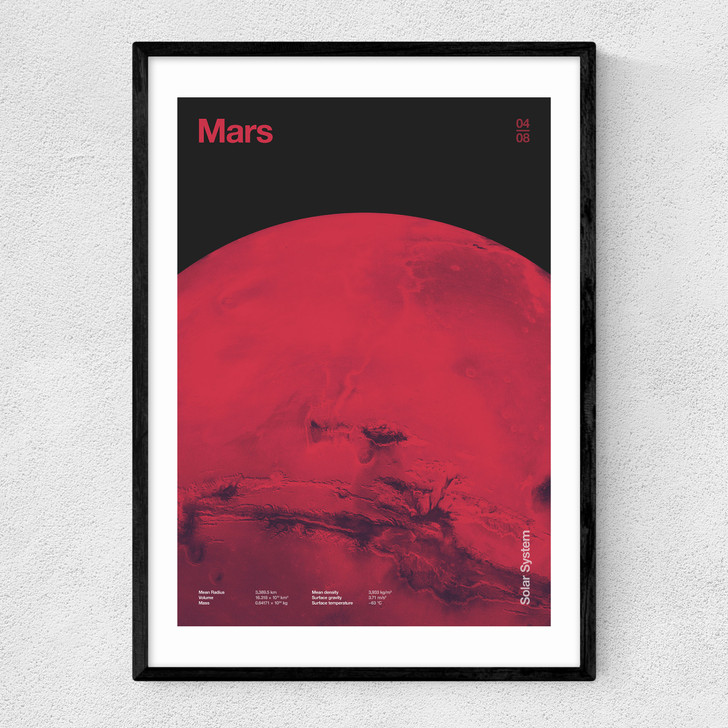 Mars - Futuristic Japan 1 Narrow Black Frame