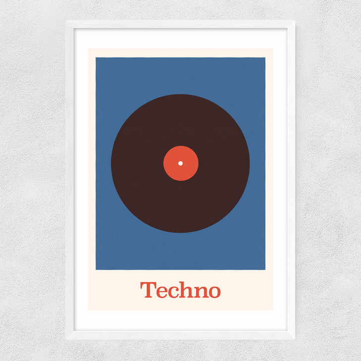 Techno Narrow White Frame