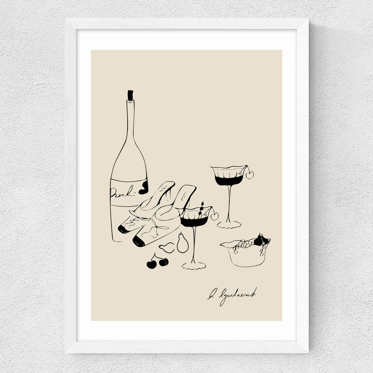 The Essentials Medium White Frame