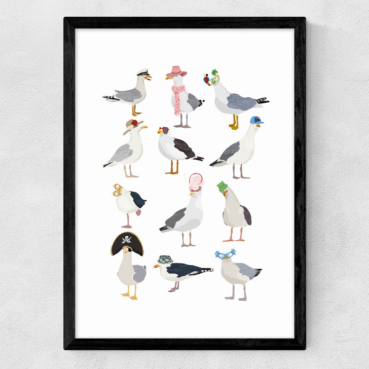 Fashion Seagulls Medium Black Frame