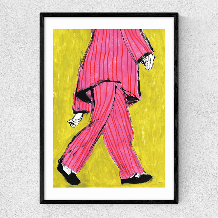 Pink Pyjama Narrow Black Frame