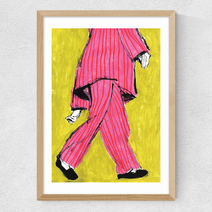 Pink Pyjama Medium Oak Frame