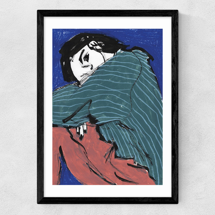 Striped Pyjama Medium Black Frame