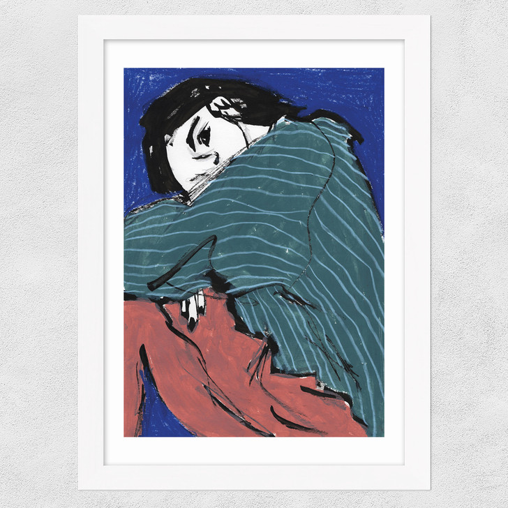 Striped Pyjama Wide White Frame