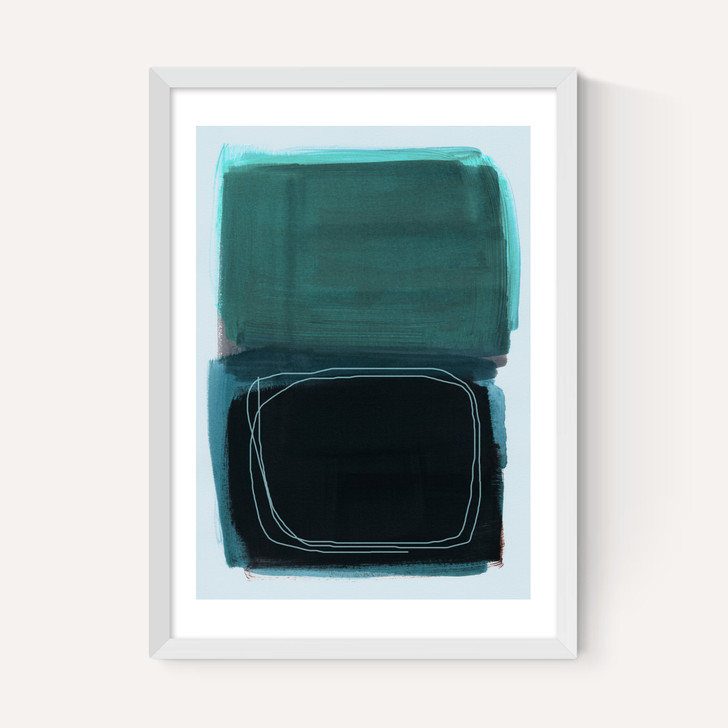 Teal Shapes I