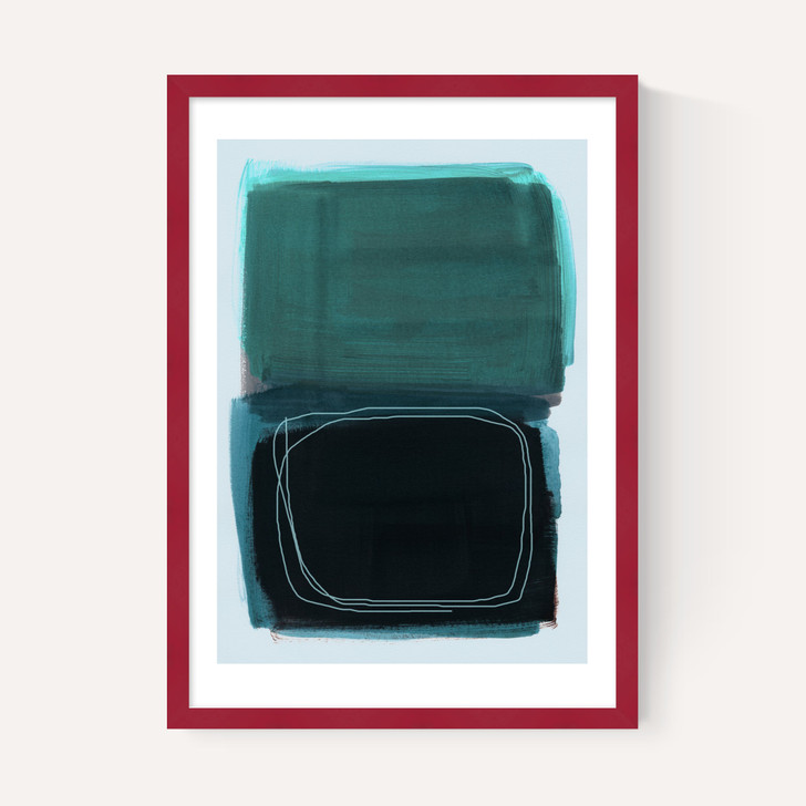 Teal Shapes I