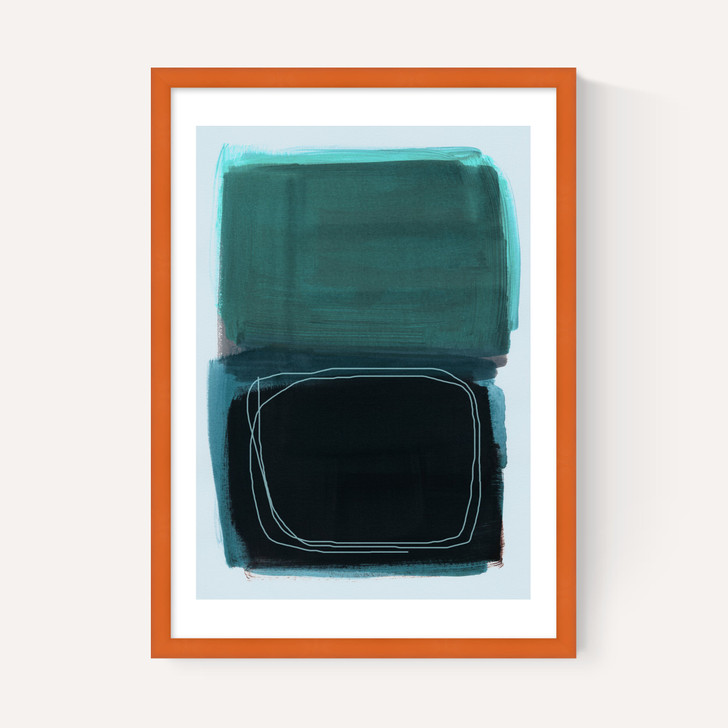 Teal Shapes I