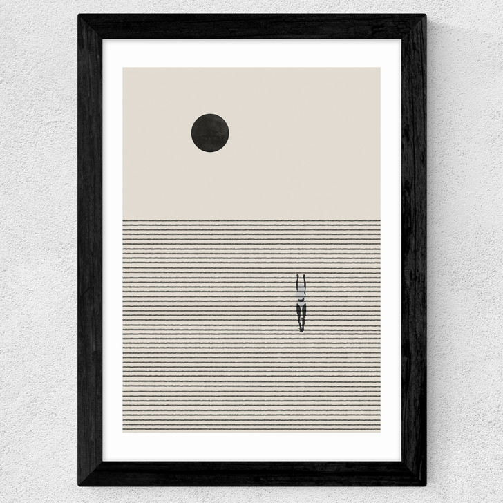 Solitude's Journey Wide Black Frame