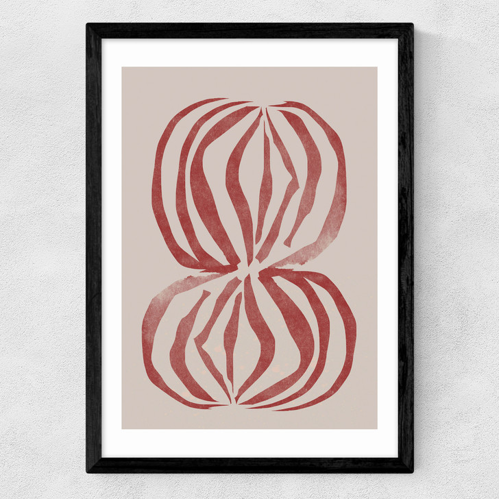 Crimson Echoforms Medium Black Frame