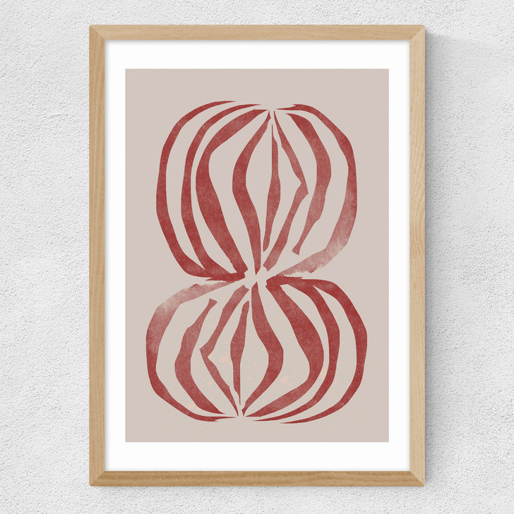 Crimson Echoforms Medium Oak Frame