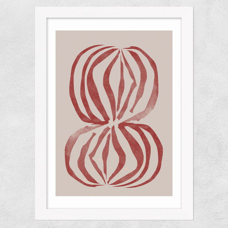 Crimson Echoforms Wide White Frame