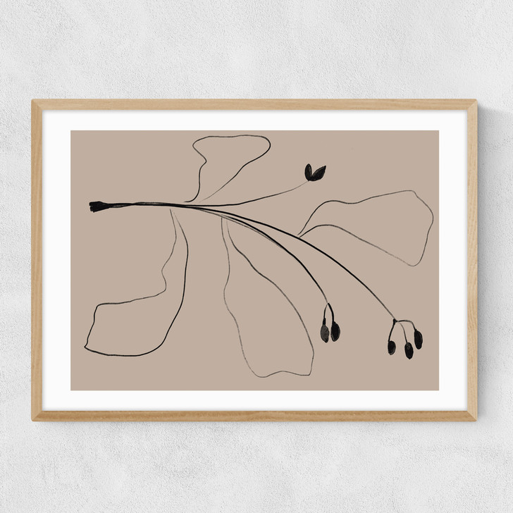 Simply Line Plant Narrow Oak Frame