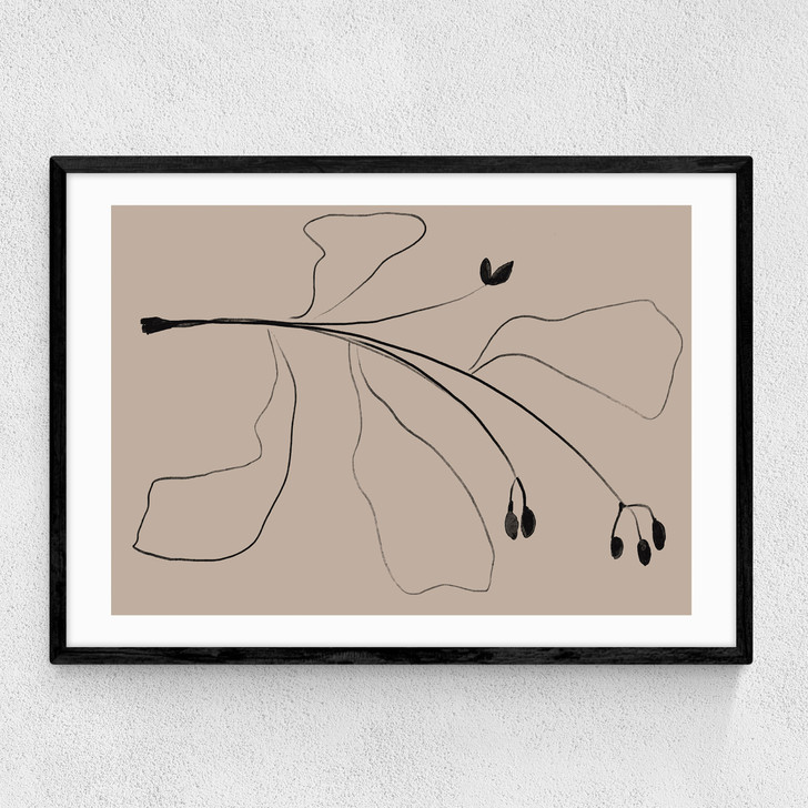 Simply Line Plant Narrow Black Frame