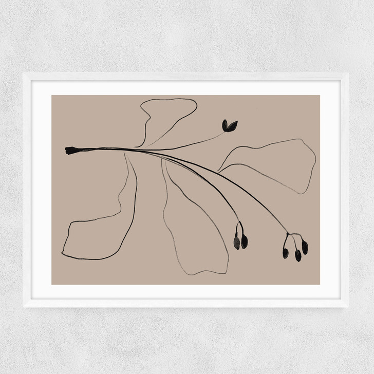 Simply Line Plant Narrow White Frame