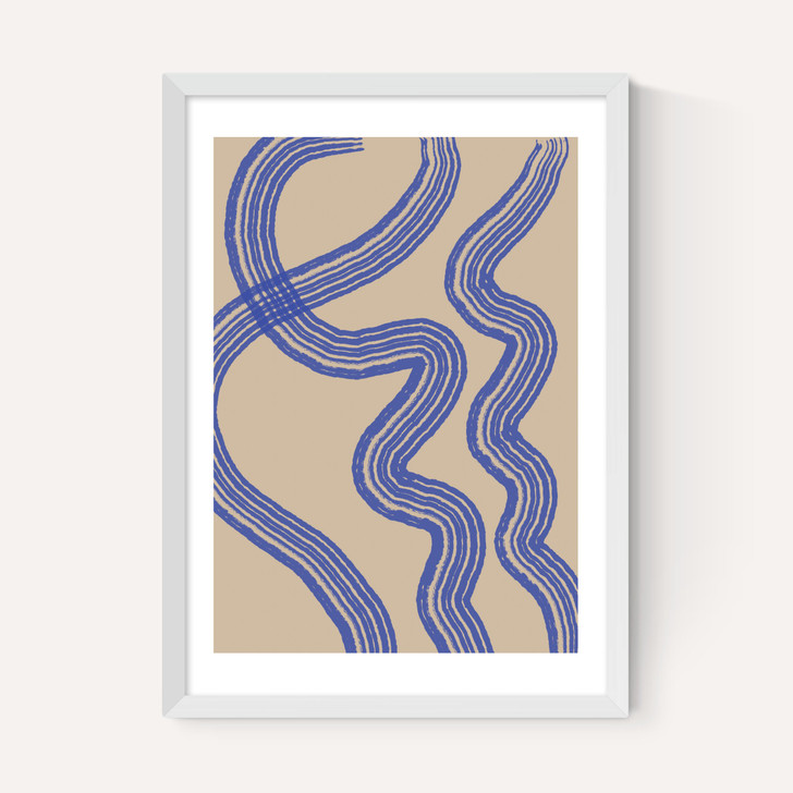Blue Minimal Line