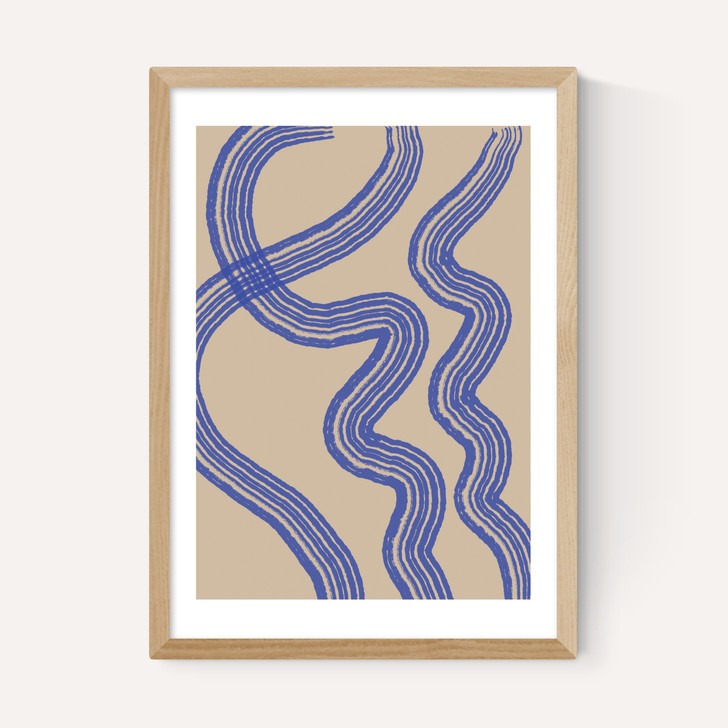 Blue Minimal Line
