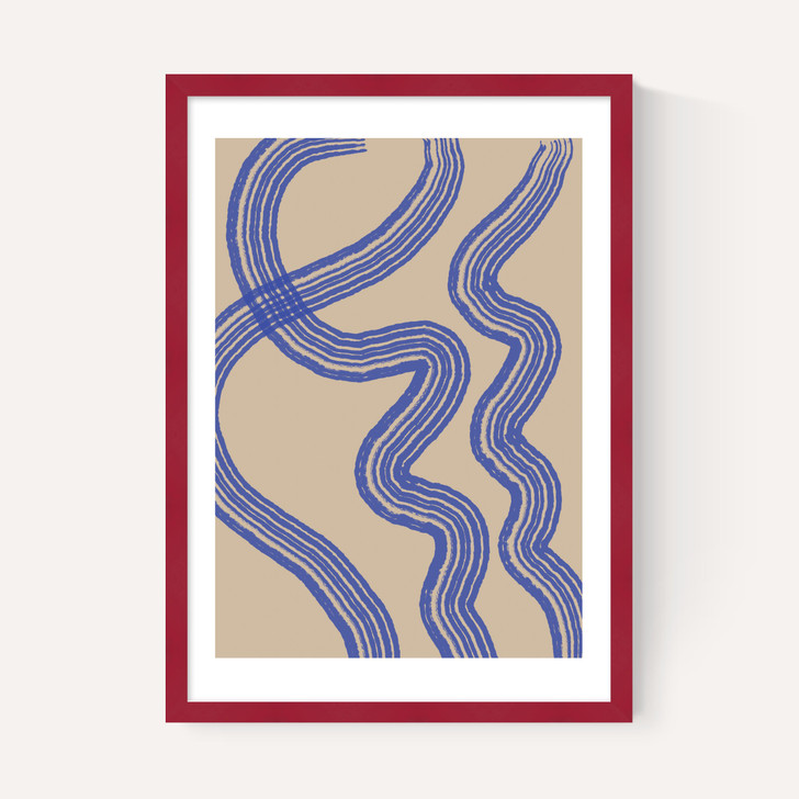 Blue Minimal Line