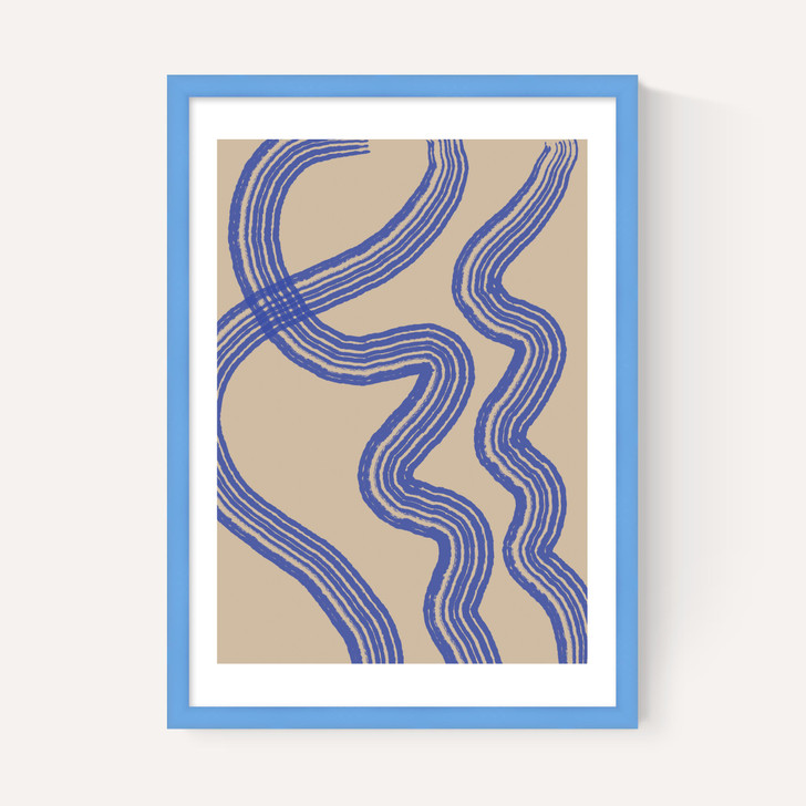 Blue Minimal Line