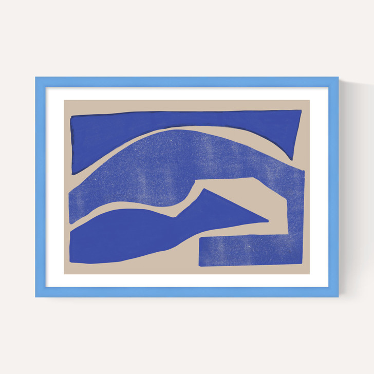 Blue Geometric Shape