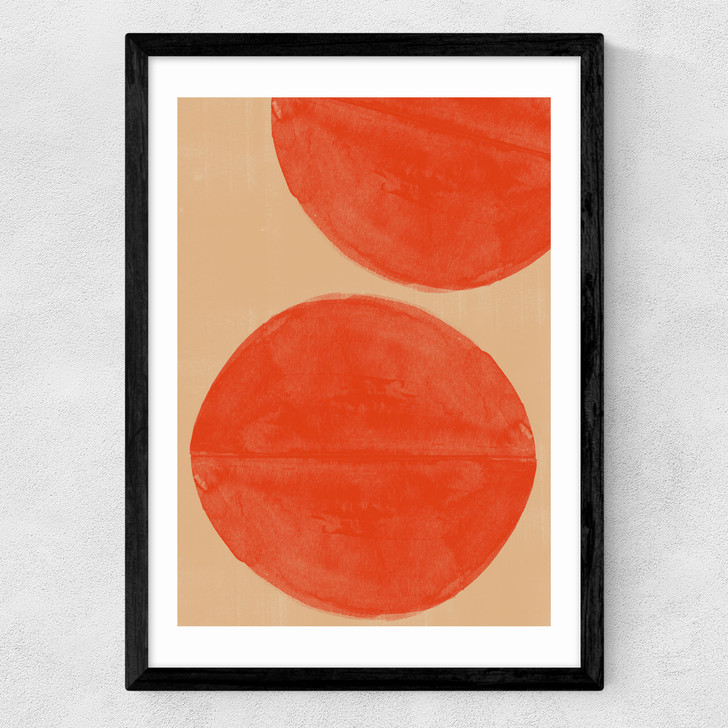 Crimson Echoes Medium Black Frame