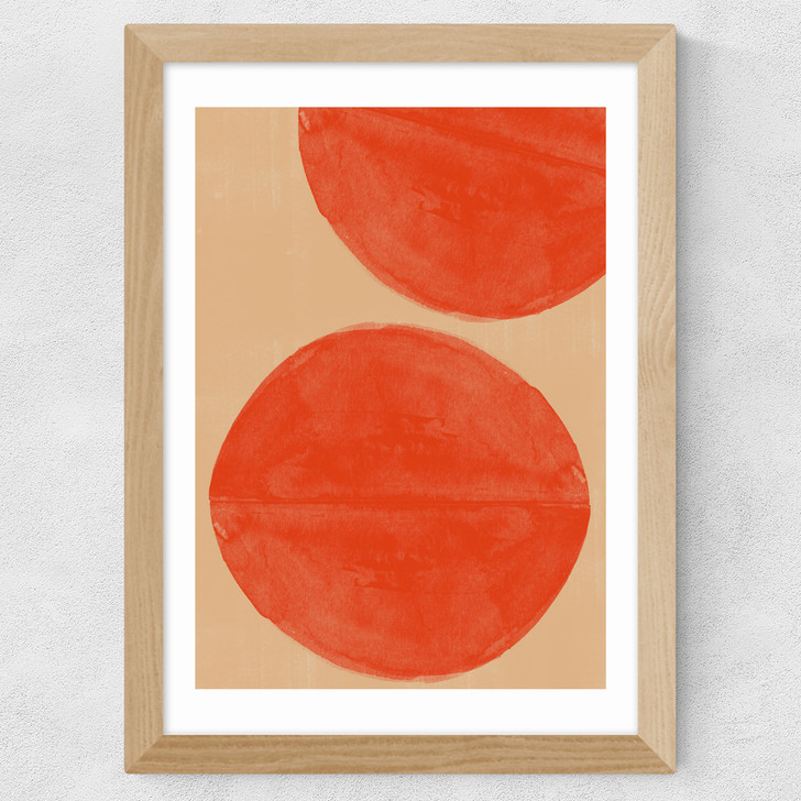 Crimson Echoes Wide Oak Frame