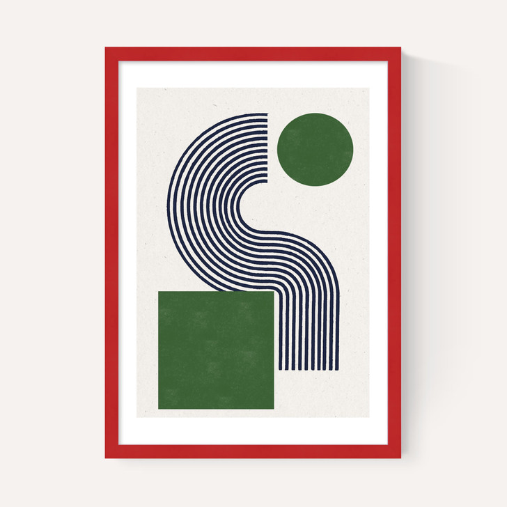Modern Green Objects No.10