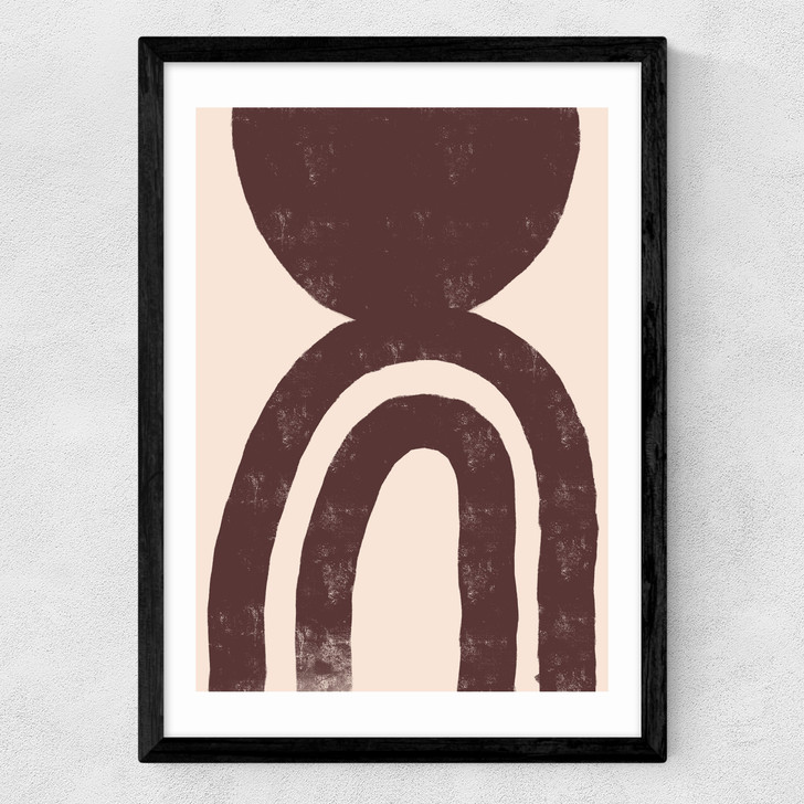 Abstract Shape No.2 Medium Black Frame