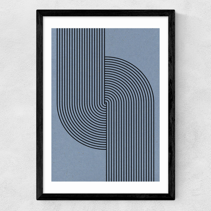 Curved Symmetry Medium Black Frame