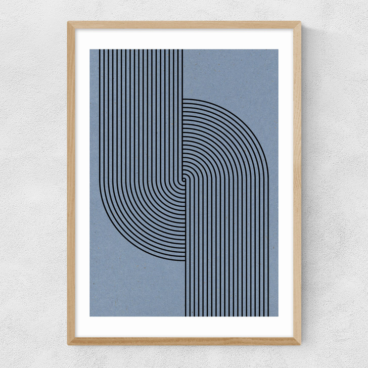 Curved Symmetry Narrow Oak Frame