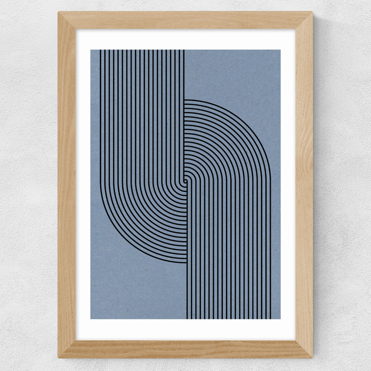 Curved Symmetry Wide Oak Frame