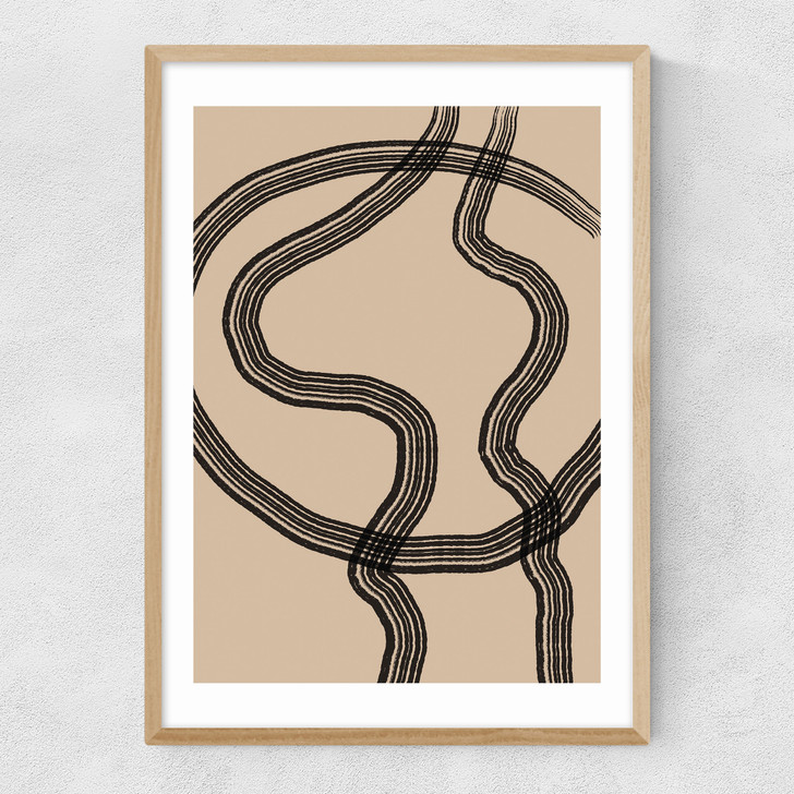Minimal Line No.2 Narrow Oak Frame