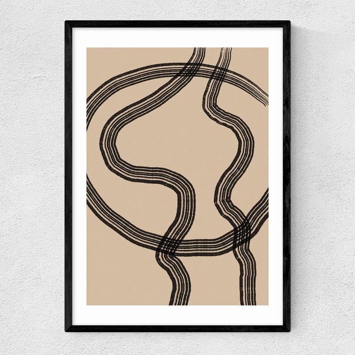 Minimal Line No.2 Narrow Black Frame