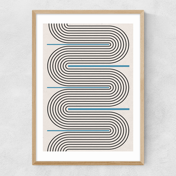 Curved Lines Harmony Narrow Oak Frame