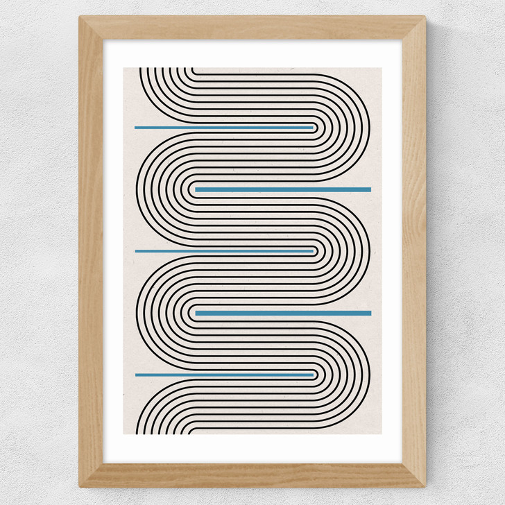 Curved Lines Harmony Wide Oak Frame