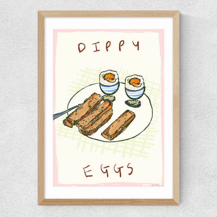 Dippy Eggs Medium Oak Frame