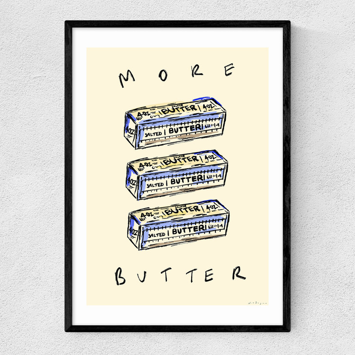 More Butter Narrow Black Frame