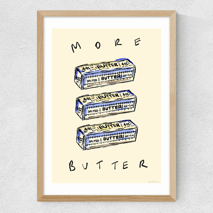 More Butter Medium Oak Frame