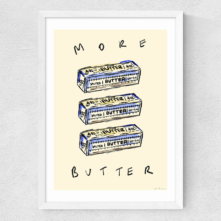 More Butter Medium White Frame