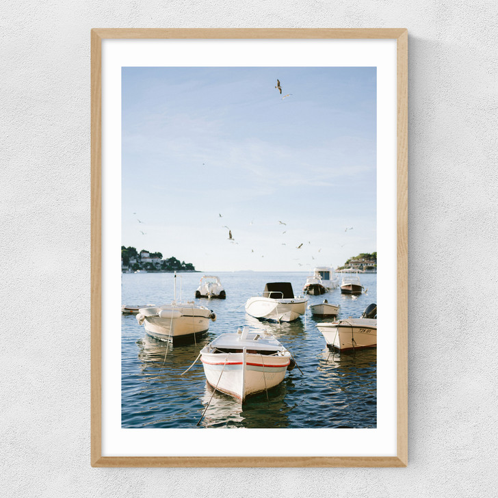 Boats of Hvar Narrow Oak Frame