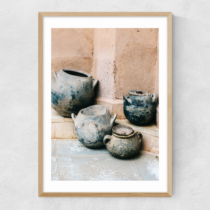 Ceramics Narrow Oak Frame