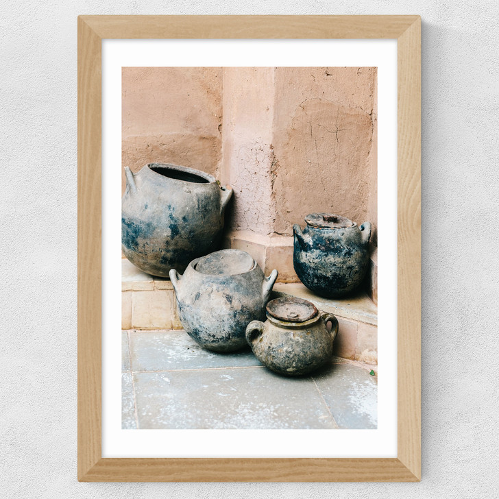Ceramics Wide Oak Frame