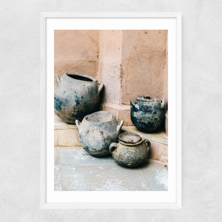 Ceramics Narrow White Frame