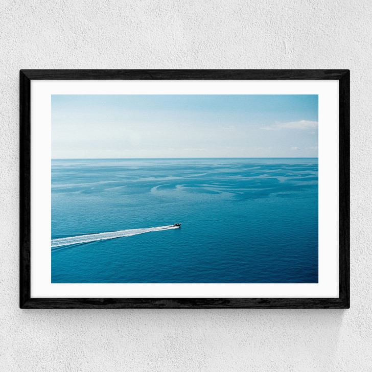 Infinite Blue Medium Black Frame