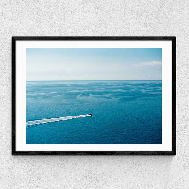 Infinite Blue Narrow Black Frame